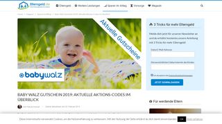 
                            4. ᐅ Baby Walz Gutschein 2019: 60 € Aktionscode und mehr