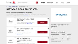 
                            7. Baby-Walz Gutschein • 28% Rabatt • Februar 2019 • Hamburg.de