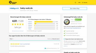 
                            6. baby-walz.de Bewertungen & Erfahrungen | Trusted Shops