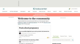 
                            4. BabyCenter - Community