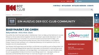 
                            10. babymarkt.de GmbH - Mitglieder | ECC-Club