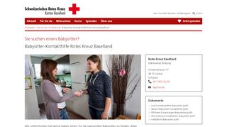 
                            13. Babysitter-Kontakthilfe Rotes Kreuz Baselland | SRK Baselland