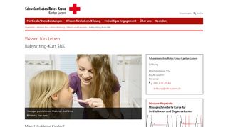 
                            12. Babysitting-Kurs SRK | Schweizerisches Rotes Kreuz Luzern