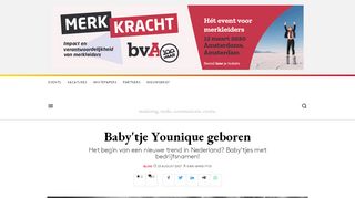 
                            11. Baby'tje Younique geboren - Adformatie