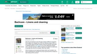 
                            12. Bachcare - Linens and cleaning - New Zealand Forum - TripAdvisor