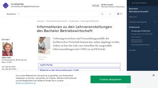 
                            10. Bachelor Betriebswirtschaft - Vorlesungen/LSF/ILIAS - FH Münster