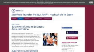 
                            10. Bachelor of Arts in Business Administration - Steinbeis Hochschule in ...