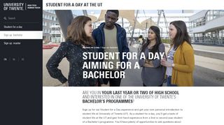 
                            5. Bachelor - Student for a day | University of Twente