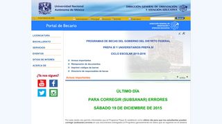 
                            4. bachillerato - Portal del Becario, DGOAE-UNAM