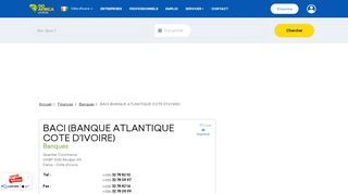 
                            8. BACI (BANQUE ATLANTIQUE COTE D'IVOIRE) - Banques