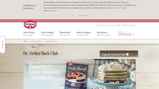 
                            1. Back-Club im Überblick - Back-Club | Dr. Oetker