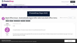 
                            1. Back Office Issue : Automatically logout after select any back ...