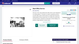 
                            2. Back Office Service | Tradebulls Securities Private Limited | Service ...