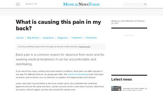 
                            5. Back pain: Causes, symptoms, and treatments - Medical News Today