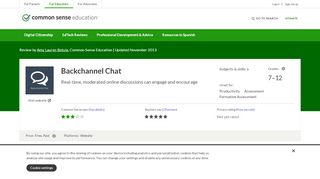 
                            9. Backchannel Chat Review for Teachers | Common Sense Education