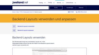 
                            5. Backend-Layouts verwenden und anpassen - jweiland.net