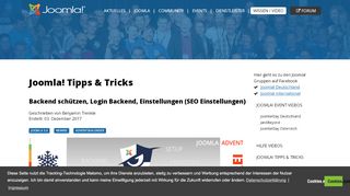 
                            6. Backend schützen, Login Backend, Einstellungen (SEO ... - Joomla!