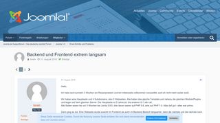 
                            9. Backend und Frontend extrem langsam - Erste Schritte und Probleme ...