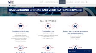 
                            7. Background Checks and Screening Services - MIE