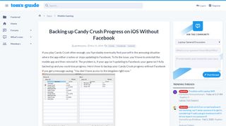 
                            9. Backing up Candy Crush Progress on iOS Without Facebook | Tom's ...