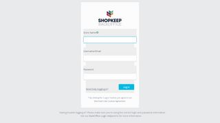 
                            7. BackOffice Login | ShopKeep - ShopKeepApp.com