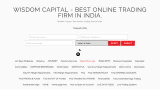 
                            12. Backoffice Login | Wisdom Capital - Best Online Trading Firm in India.