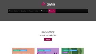 
                            1. Backoffice | Merlim Network
