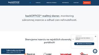 
                            4. backOFFICE® realitný skener – monitoring súkromnej inzercie a ...