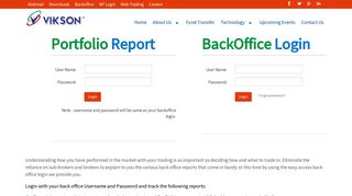 
                            1. Backoffice - VIKSON