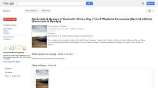 
                            12. Backroads & Byways of Colorado: Drives, Day Trips & Weekend ...