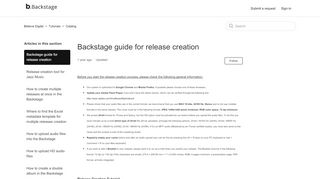 
                            7. Backstage guide for release creation – Believe Digital