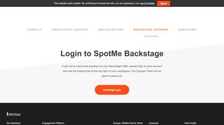 
                            1. Backstage Support - SpotMe