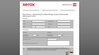 
                            5. BackToXerox - Abholauftrag für mittlere Mengen Ecobox-Faltschachtel ...