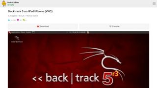 
                            6. Backtrack 5 on IPad/iPhone (VNC): 4 Steps