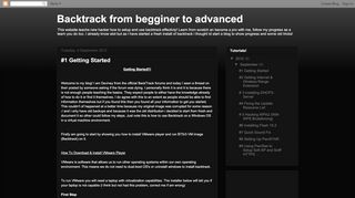 
                            7. Backtrack from begginer to advanced: #1 Getting Started