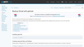 
                            4. Backup Gmail with getmail - ArchWiki
