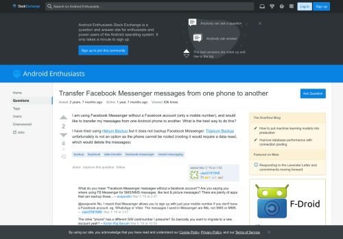 
                            13. backup - Transfer Facebook Messenger messages from one phone to ...