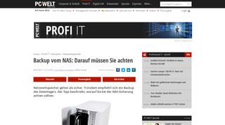 
                            9. Backup vom NAS: Darauf müssen Sie achten - PC-WELT