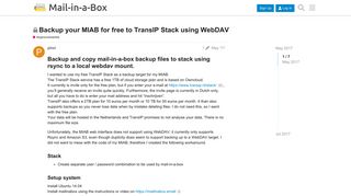 
                            12. Backup your MIAB for free to TransIP Stack using WebDAV ...