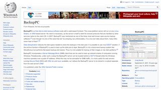 
                            8. BackupPC - Wikipedia