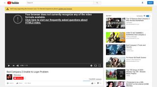 
                            7. Bad Company 2 Unable to Login Problem - YouTube