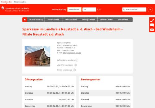 
                            9. Bad Windsheim - Filiale Neustadt ad Aisch - Sparkasse Nea