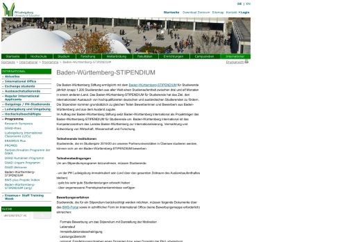 
                            12. Baden-Württemberg-STIPENDIUM - Pädagogische Hochschule ...