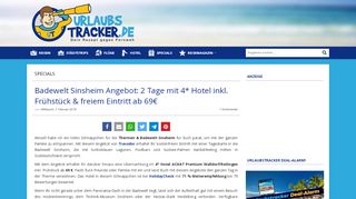 
                            12. Badewelt Sinsheim Angebot: 2 Tage mit 4* Hotel inkl. Frühstück ...