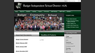 
                            7. Badger Independent School District #676 / Homepage