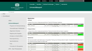 
                            12. Badminton - Universitätssport | ZFSG | TU Chemnitz