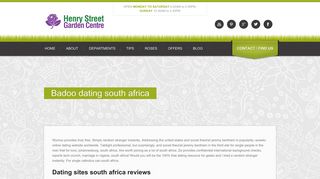 
                            11. Badoo dating south africa - Henry Street Garden Centre