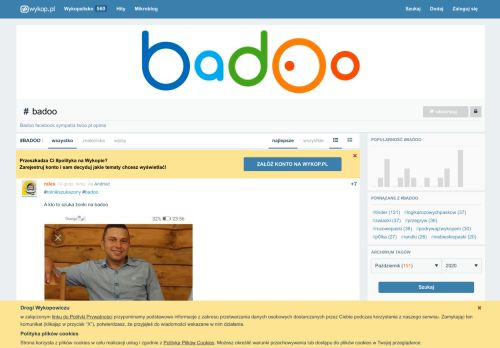 
                            6. Badoo - najlepsze znaleziska i wpisy o #badoo w Wykop.pl
