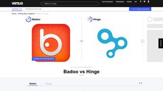
                            7. ≫ Badoo vs Hinge | Dating-App Vergleich - Versus
