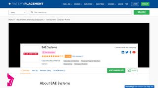 
                            13. BAE Systems Placements, Internships, Jobs and Reviews ...